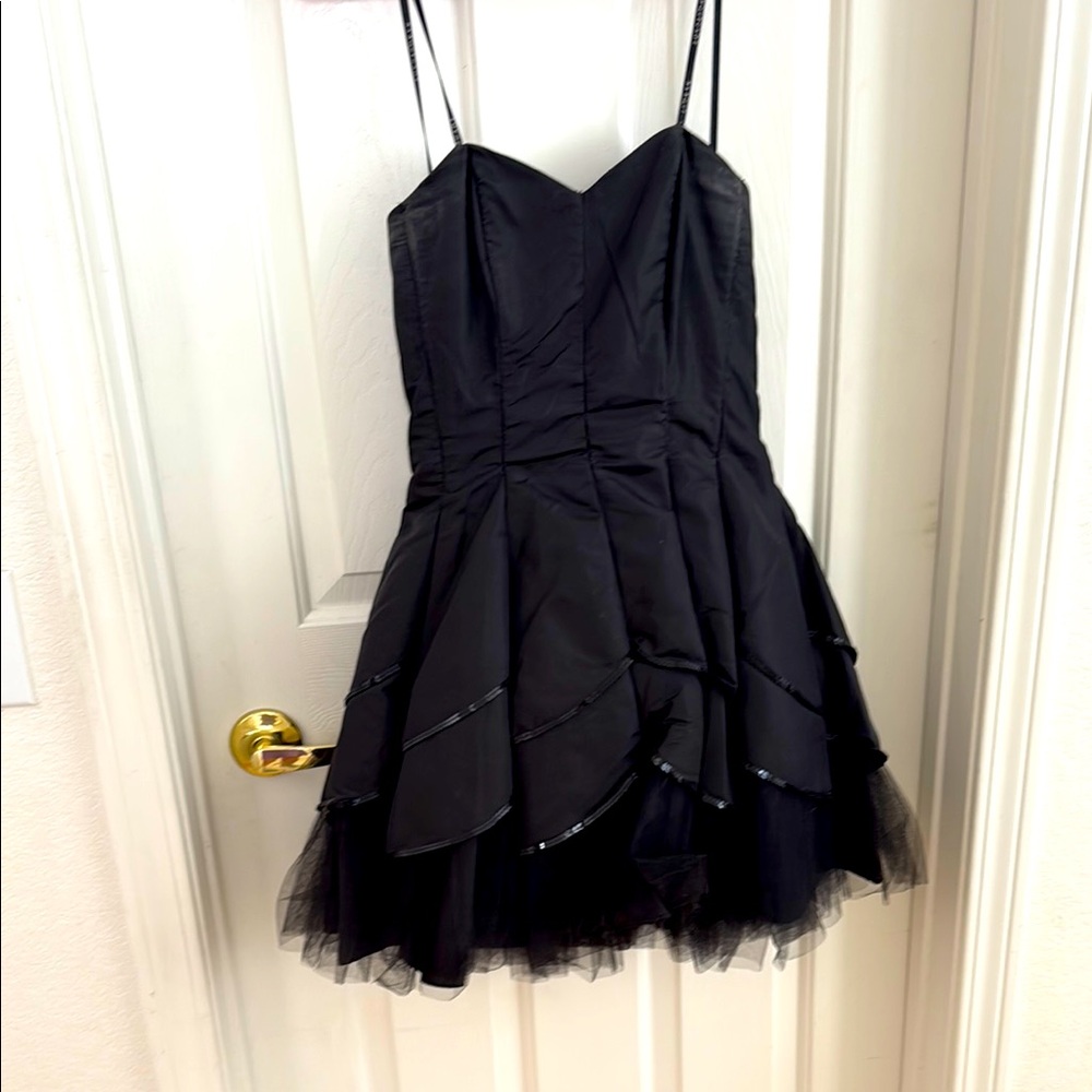 Masquerade Black Layered Dress